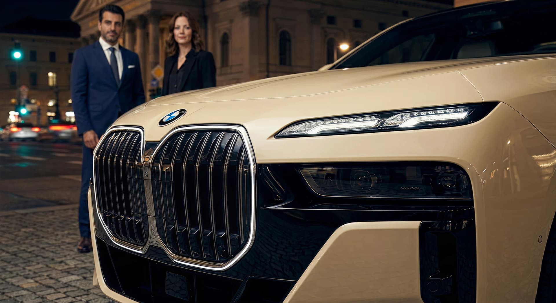 BMW 740d xDrive G70 M-Sportpaket — Celik Taxi München